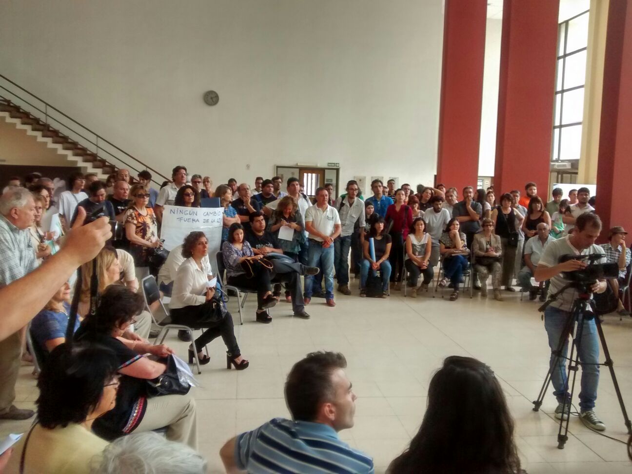 Reunion en Rectorado UNSJ en defensa de la Ley 26.522