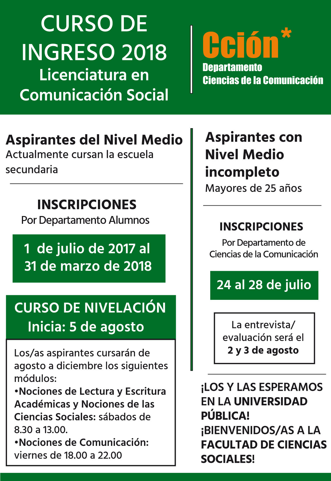 CURSO INGREScolor 2018